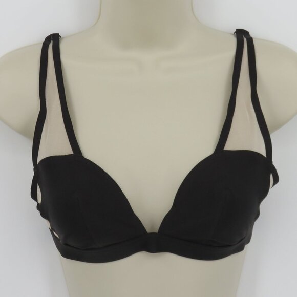 Victorias Secret Women Small Black Mesh Plunge Bralette Nylon Style 24492967 NEW - Picture 16 of 16